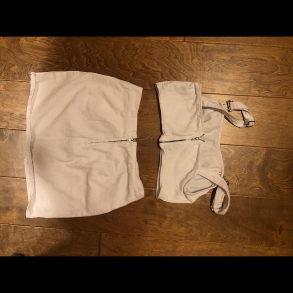 Matching White denim set - Picture 2 of 3